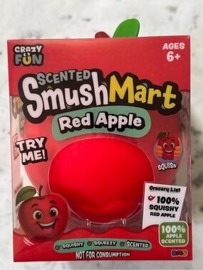 Crazy Fun Scented SmushMart Red Apple squishy NIB